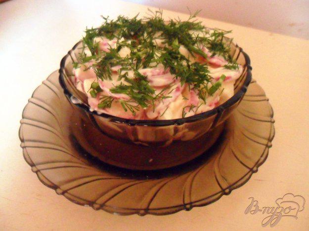 фото рецепта: Салат из редиса со сметаной