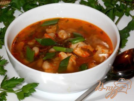 фото рецепта: Фасолевый суп с помидорами