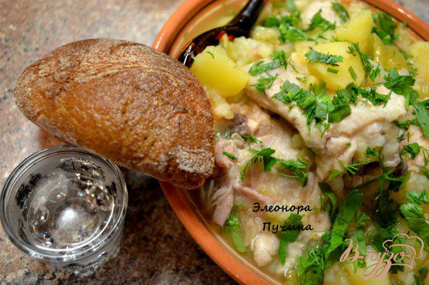 фото рецепта: Тушёная картошка с курицей