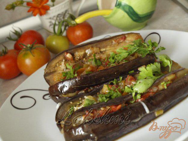 фото рецепта: Баклажаны фаршированные овощами