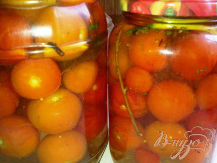 фото рецепта: Маринованные помидоры  черри