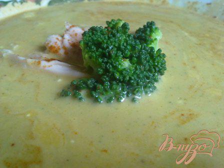 фото рецепта: Суп-пюре из брокколи и сыра