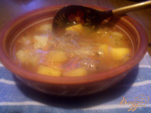 фото рецепта: Крестьянский суп с фрикадельками
