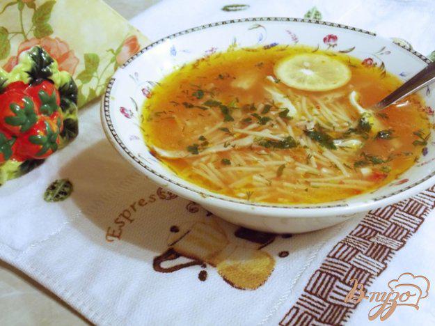 фото рецепта: Томатный суп с курицей и вермишелью по-турецки