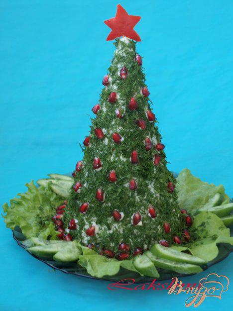 фото рецепта: Сырное желе «Рождественская ёлка»