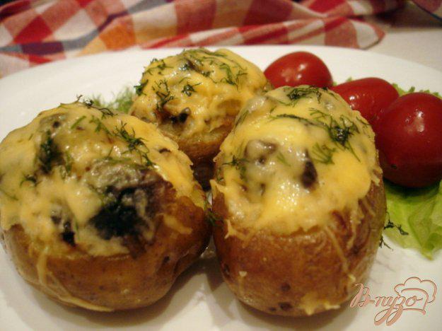 фото рецепта: Картофель фаршированный грибами