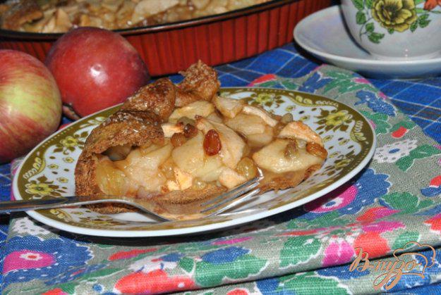 фото рецепта: Постный деревенский пирог с яблоками