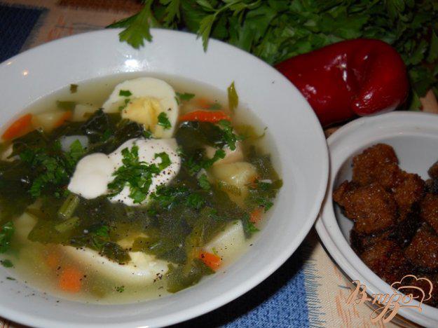 фото рецепта: Картофельный суп со шпинатом