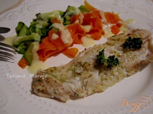 фото рецепта: Филе скумбрии с овощной пастой на пару