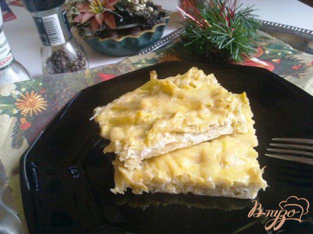 фото рецепта: Омлет со спаржевой фасолью и сыром