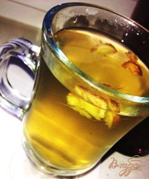 фото рецепта: Заленый чай с имбирем и лимоном