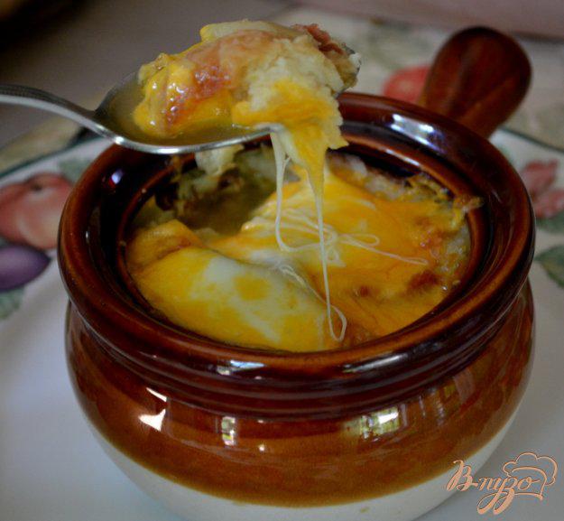 фото рецепта: Луковый и беконовый суп