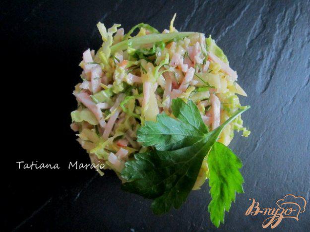 фото рецепта: Капустный салат с индейкой