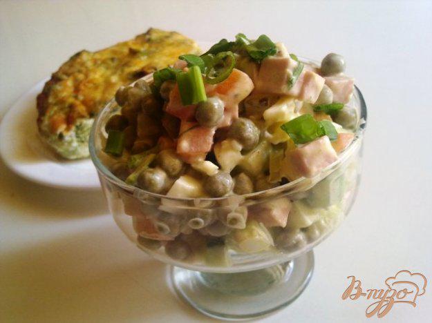 фото рецепта: Салат овощной с колбасой