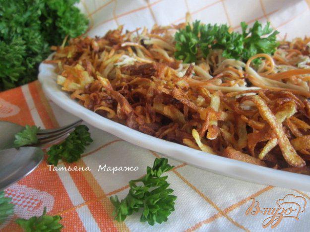 фото рецепта: Овощной салат с хрустящим картофелем
