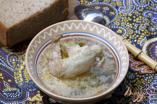 фото рецепта: Суп из курицы с сельдереем по-гречески