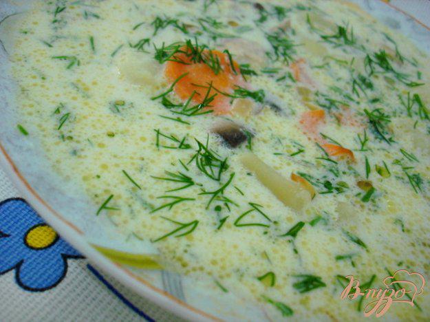 фото рецепта: Грибной суп со сметаной
