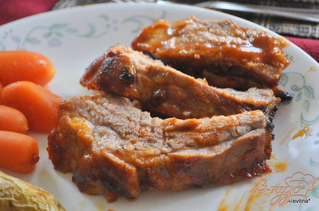 фото рецепта: Свиные ребрышки в домашнем барбекю соусе