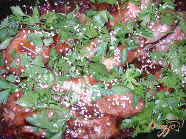 фото рецепта: Куриные ножки в вишневом соусе