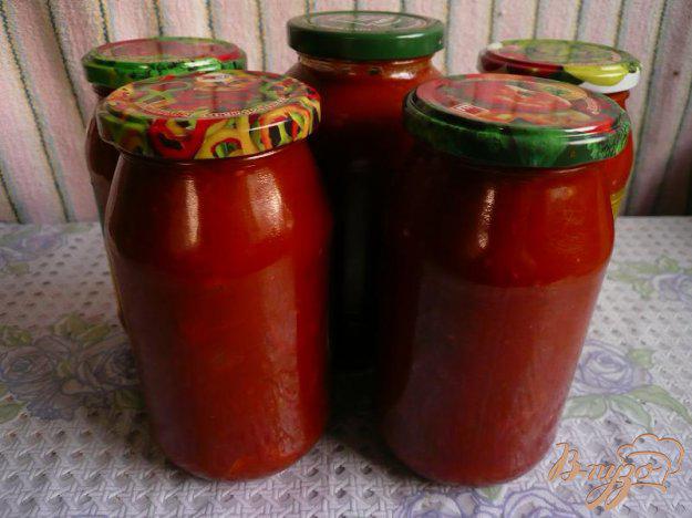 фото рецепта: Домашний томатный соус к спагетти и пицце