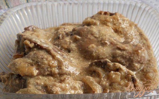 фото рецепта: Печень индейки в сметане