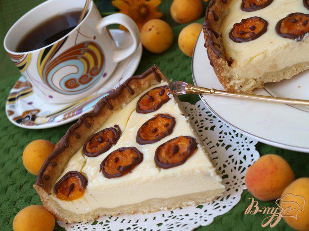 фото рецепта: Творожный пирог с абрикосами «Жирафик»