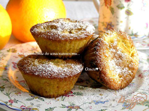 фото рецепта: Апельсиновые кексы с яблоками