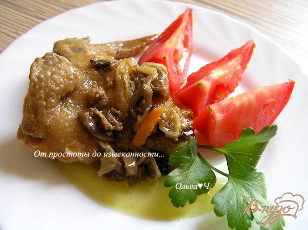 фото рецепта: Курица в сливочном соусе с грибами