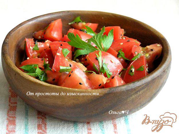 фото рецепта: Салат с помидорами и кунжутом