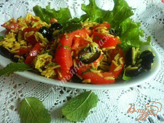 фото рецепта: Рисовый салат с помидорами