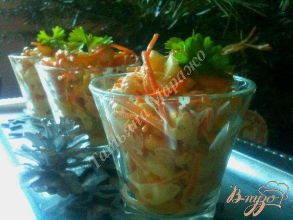 фото рецепта: Салат с креветками и  белой спаржей