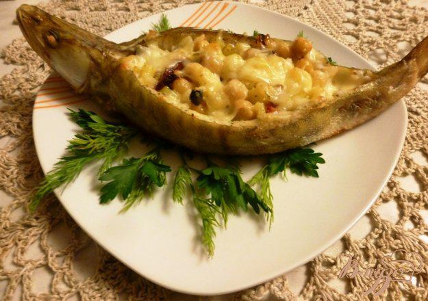 фото рецепта: Треска,фаршированная картофелем и нутом