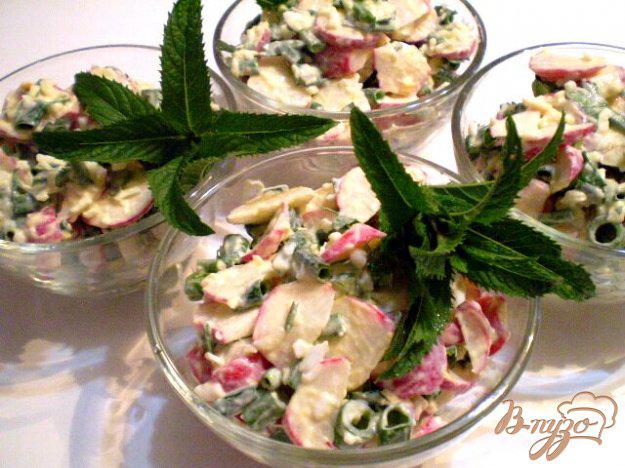 фото рецепта: Салат из редиса и мяты