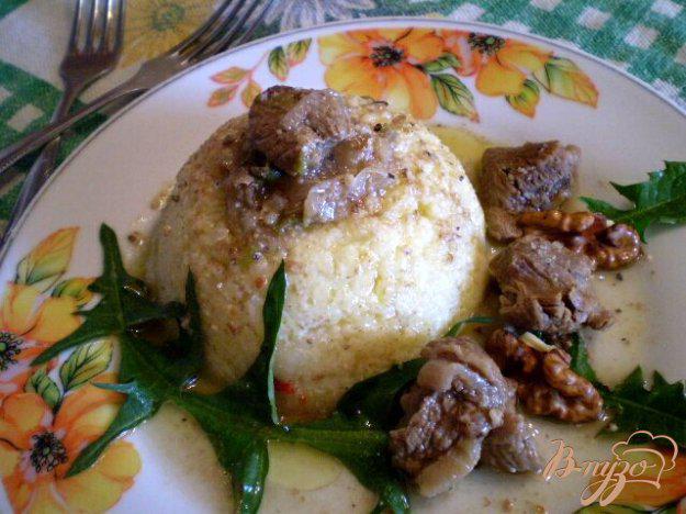 фото рецепта: Мясо тушенное с грецкими орехами