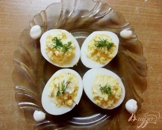 фото рецепта: Украинская закуска из яиц с салом и чесноком