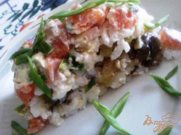 фото рецепта: Рисовый салат с красной рыбой