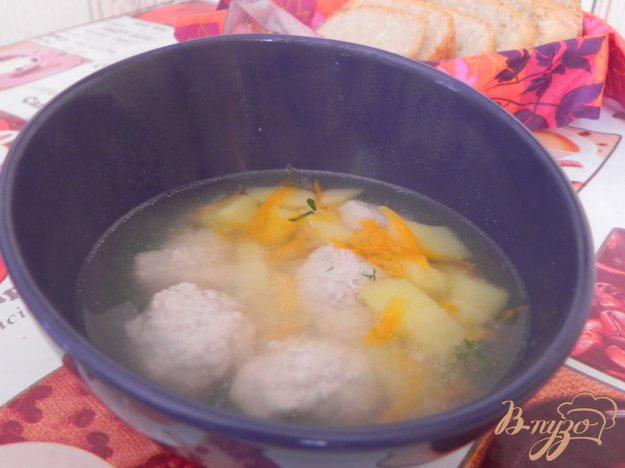 фото рецепта: Суп с фрикадельками без зажарки
