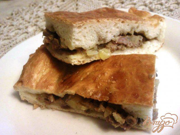фото рецепта: Мясной пирог с грибами и картофелем