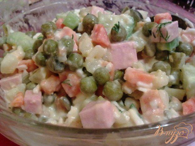 фото рецепта: Салат овощной с колбасой