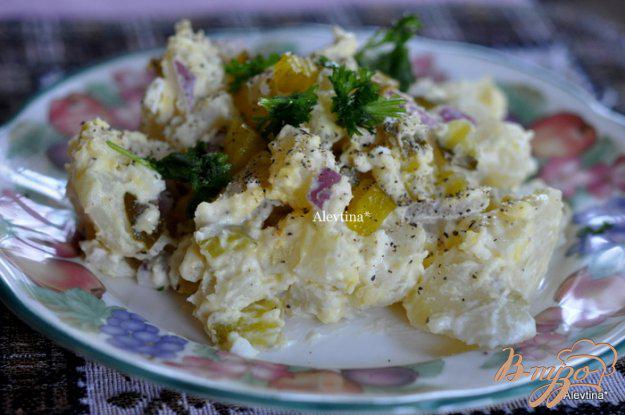 фото рецепта: Картофельный салат со сладкими огурчиками