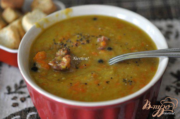 фото рецепта: Воскресный гороховый суп с ветчиной