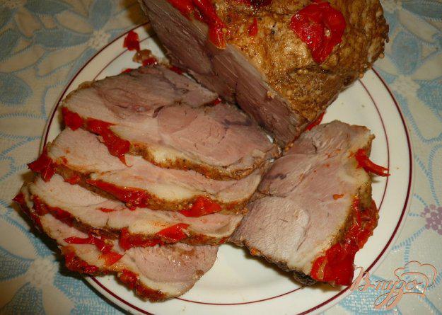 фото рецепта: Свинина запеченная с болгарским перцем