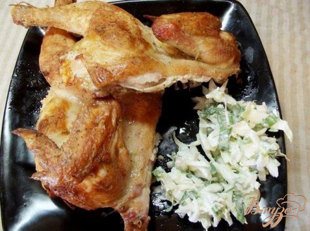 фото рецепта: Сочный цыпленок на солевой бане