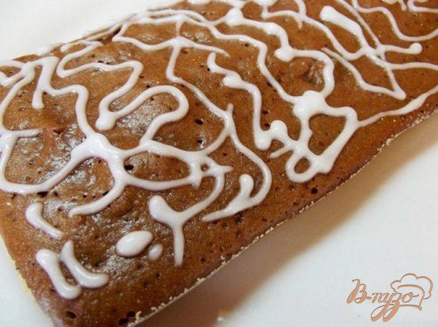 фото рецепта: Какао-пирог со сметанным киселем