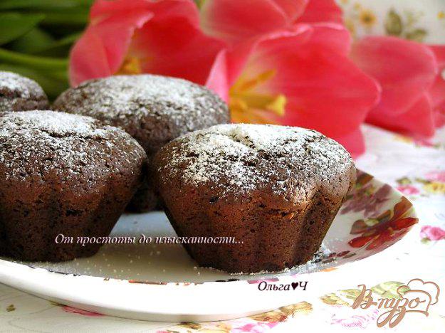 фото рецепта: Шоколадно-черничные кексы