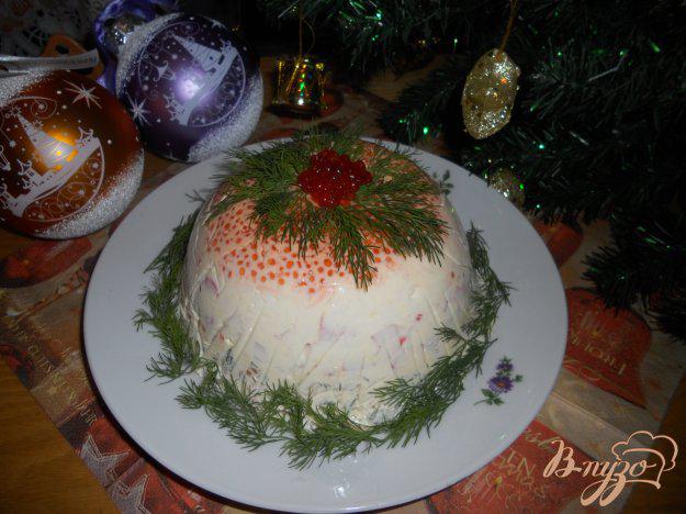 фото рецепта: Салат-торт с икоркой