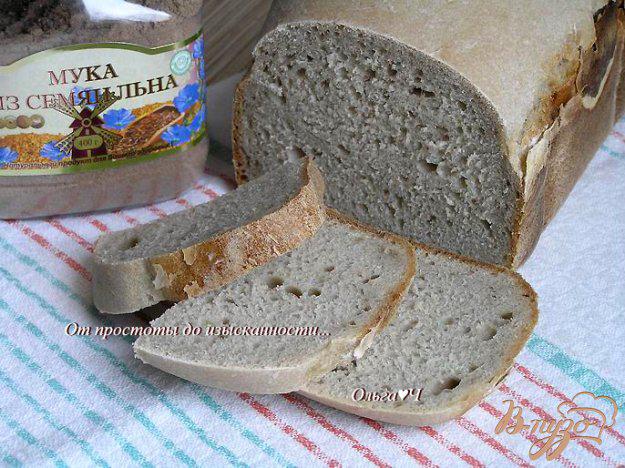 фото рецепта: Постный хлеб с мукой из семян льна