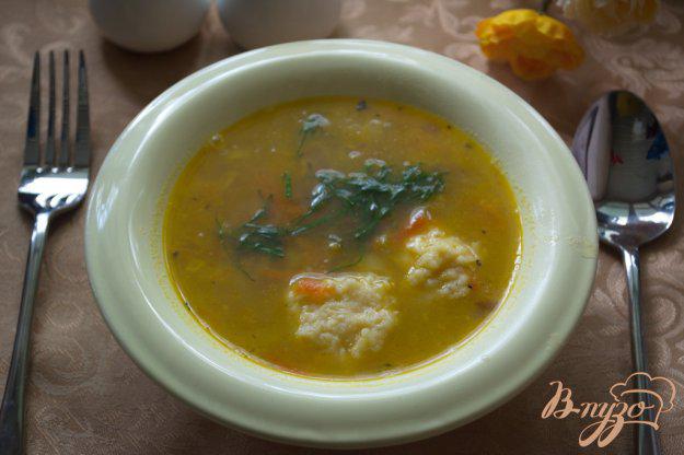 фото рецепта: Суп с сырными шариками-клецками