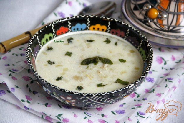 фото рецепта: Йогуртовый суп с перловой крупой