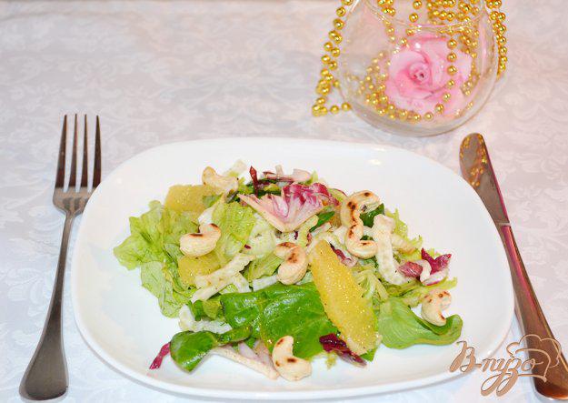 фото рецепта: Нежный салат с апельсином и фенхелем